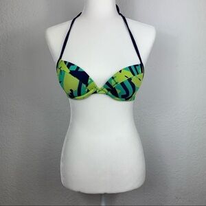 AEIRE UnderWire Push Up Halter Top Swim Top